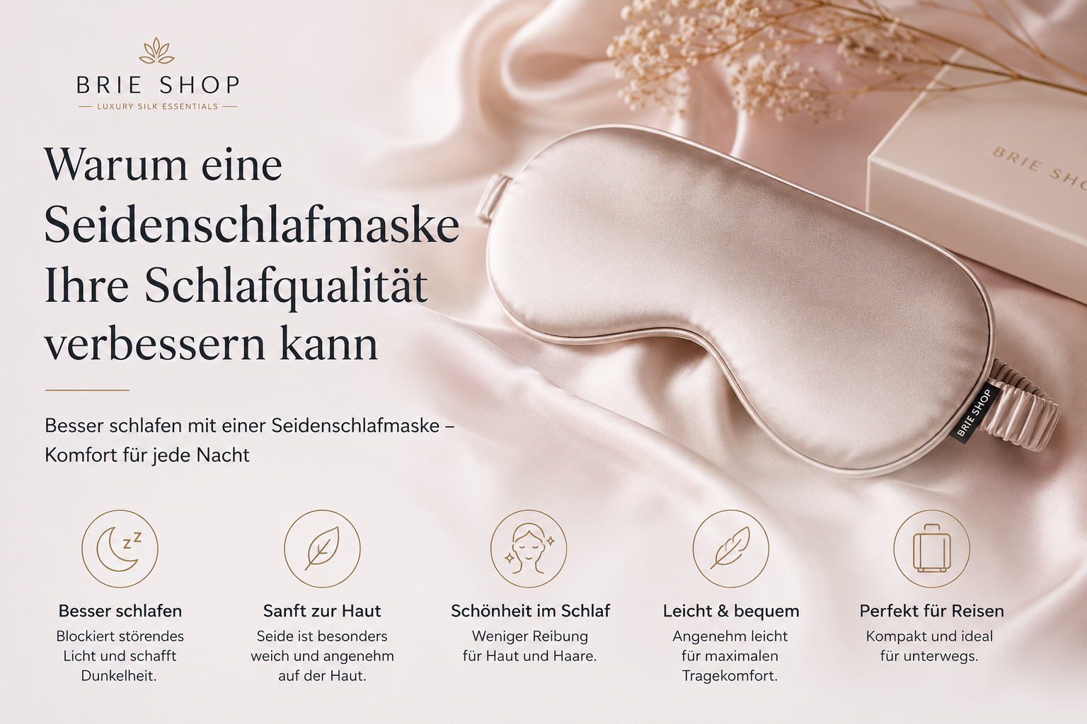 Warum eine Seidenschlafmaske Ihre Schlafqualität verbessern kann