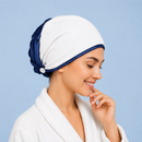 Luxus Haar-Turban aus Maulbeerseide & Bambus – Wendbares 2-in-1 Design