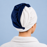 Luxus Haar-Turban aus Maulbeerseide & Bambus – Wendbares 2-in-1 Design