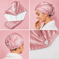 Luxus Haar-Turban aus Maulbeerseide & Bambus – Wendbares 2-in-1 Design