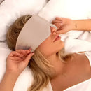 Beige Breite Schlaf-Seidenmaske aus luxuriöser Seide für erholsamen Schlaf