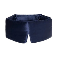 Dunkelblaue Satin-Schlafmaske für einen erholsamen Schlaf