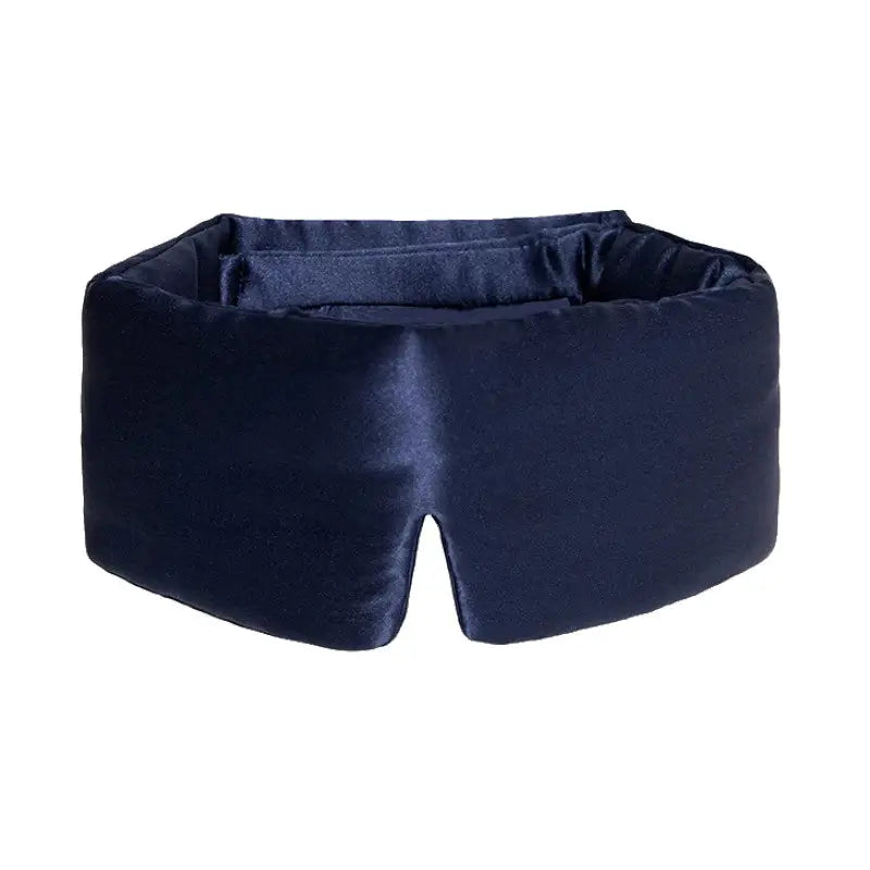 Dunkelblaue Satin-Schlafmaske für einen erholsamen Schlaf