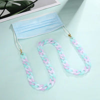 Pastellfarbener Brillenkette und Maskenhalter Halskette für Brille