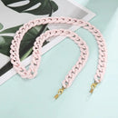 Hellrosa große Chunky Kette Brillenband für Brillenhalter und Halskette