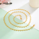 Goldene Herz-verknüpfte Brillenkette für Halskette Halter Brillen Accessoire