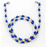 Beaded Brillenkette mit Lobster Clasp in blauer Farbe für Brillen