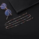 Bunte Perlenbrillenkette für Halterbrille, modisches Accessoire in Rosefarben