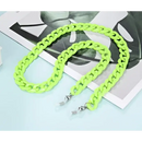 Neon grüne Brillenkette Halter für Brillen leicht säuregrün