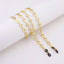 Goldene quadratische Brillenkette als Halter für Brillen gesehen in Brillenkette halter für Brillen quadratisch gold