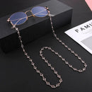 Brillenkette halter für Brillen Rose mit Schmuckperlen für stilvollen Halt