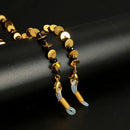 Goldene und schwarze Perlen-Brillenkette für Brillenplatten, stilvoll und langlebig