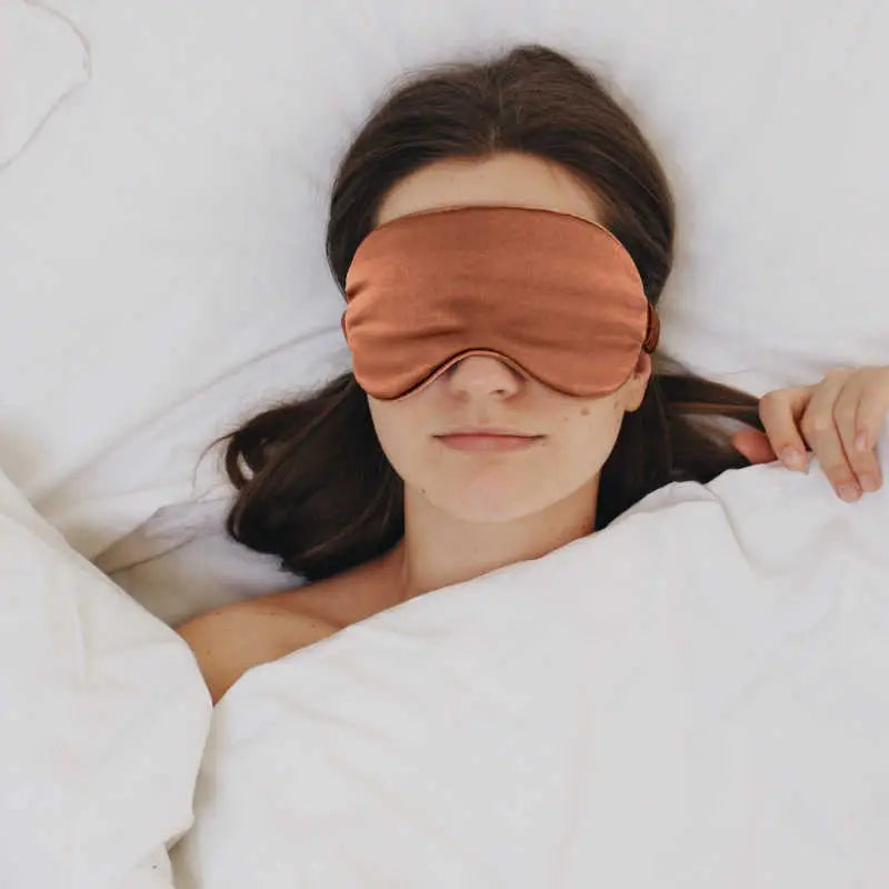 Bronze sleep silk mask
