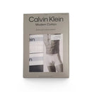 Calvin Klein 3er-Pack Icon Cotton Stretch Trunk Grau Schwarz Weiß Verpackung