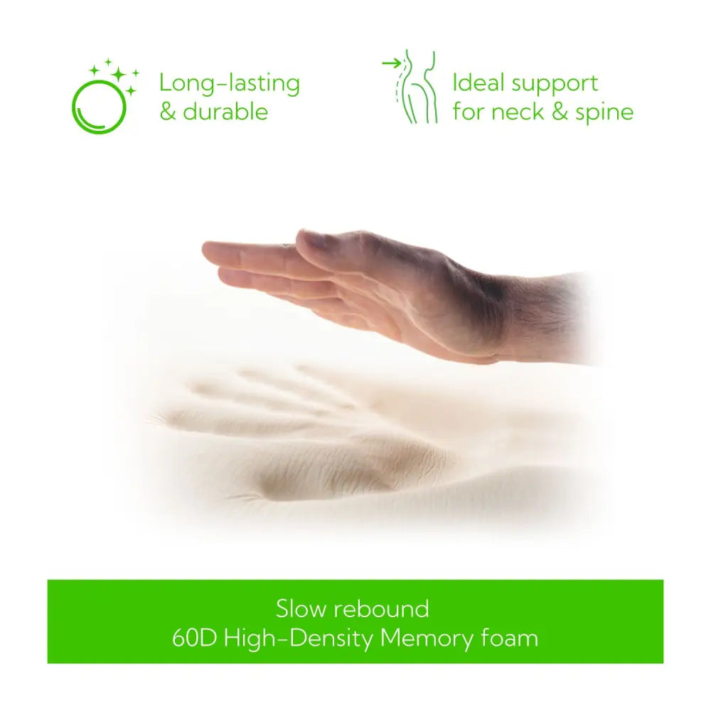 Memory-Schaum mit Handabdruck im Comfyllow Sleep Corrector traditionellen Schlafkissen