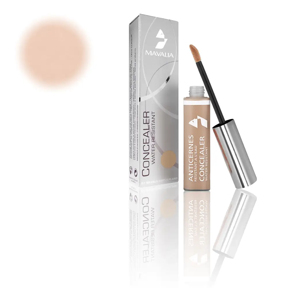 Concealer Water Resistant von Mavala mit Applikator und Verpackung
