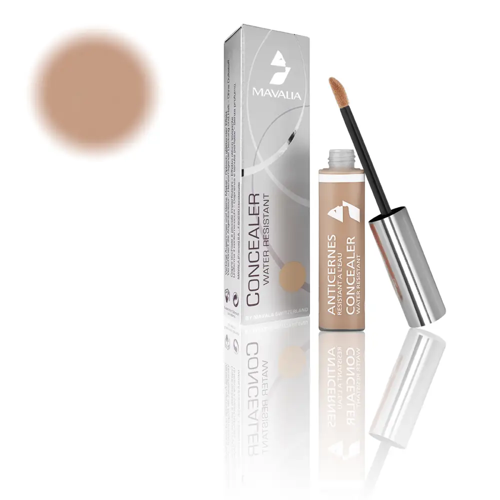 Concealer mit Applikator und Verpackung für wasserfestes Make-up von Mavala