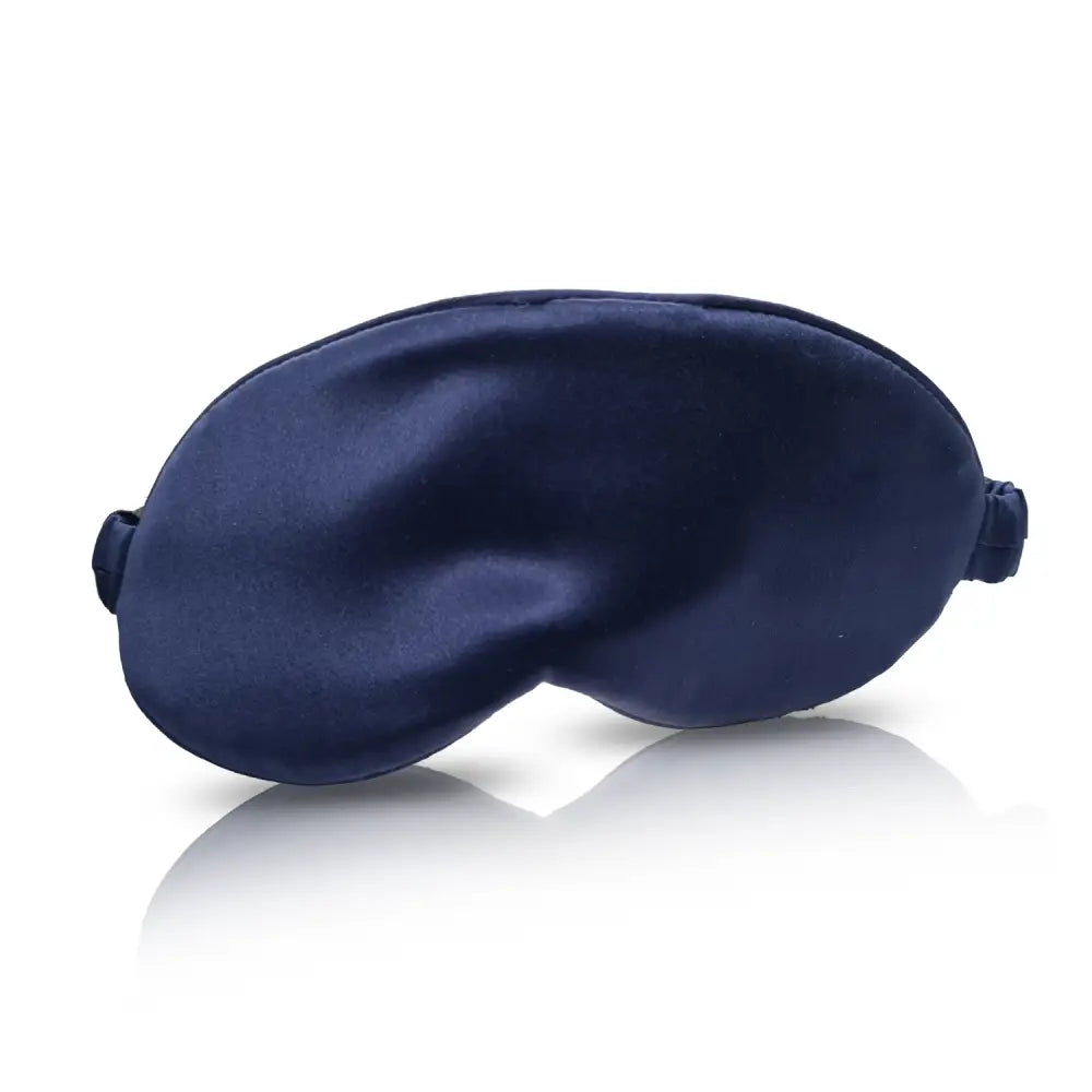Navyblaue Satin-Schlafmaske aus Seide für erholsamen Schlaf