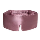 Mauve Satin Schlafmaske aus Seide für erholsamen Schlaf, Dunkelrosa Schlaf-Seidenmaske