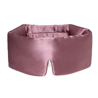 Mauve Satin Schlafmaske aus Seide für erholsamen Schlaf, Dunkelrosa Schlaf-Seidenmaske