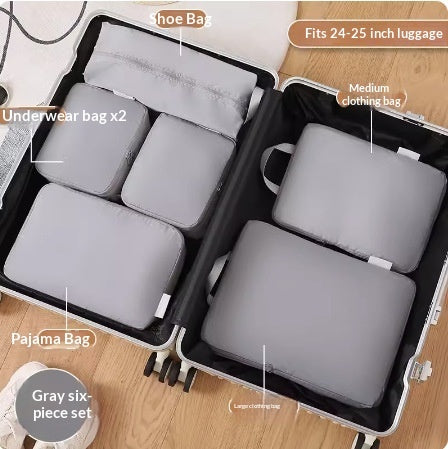 Premium Komprimierbares Reise Organizer Set (6-teilig)