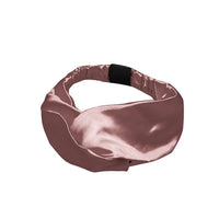 Elegantes Seidenstirnband in Mauve Satin mit Twist für stilvollen Look