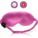 Fuchsia Schlaf-Seidenmaske aus rosa Seide für verbesserten Schlaf und Komfort