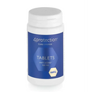 Weiße Flasche mit Anti-Aging-Tabletten für Gold-Verjüngungskur