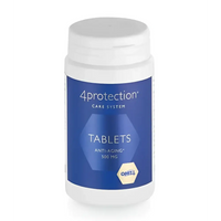 Weiße Flasche mit Anti-Aging-Tabletten für Gold-Verjüngungskur