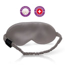 Graue Schlaf-Seidenmaske aus Seide für erholsamen Schlaf und optimalen Komfort