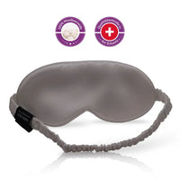 Graue Schlaf-Seidenmaske aus Seide für erholsamen Schlaf und optimalen Komfort