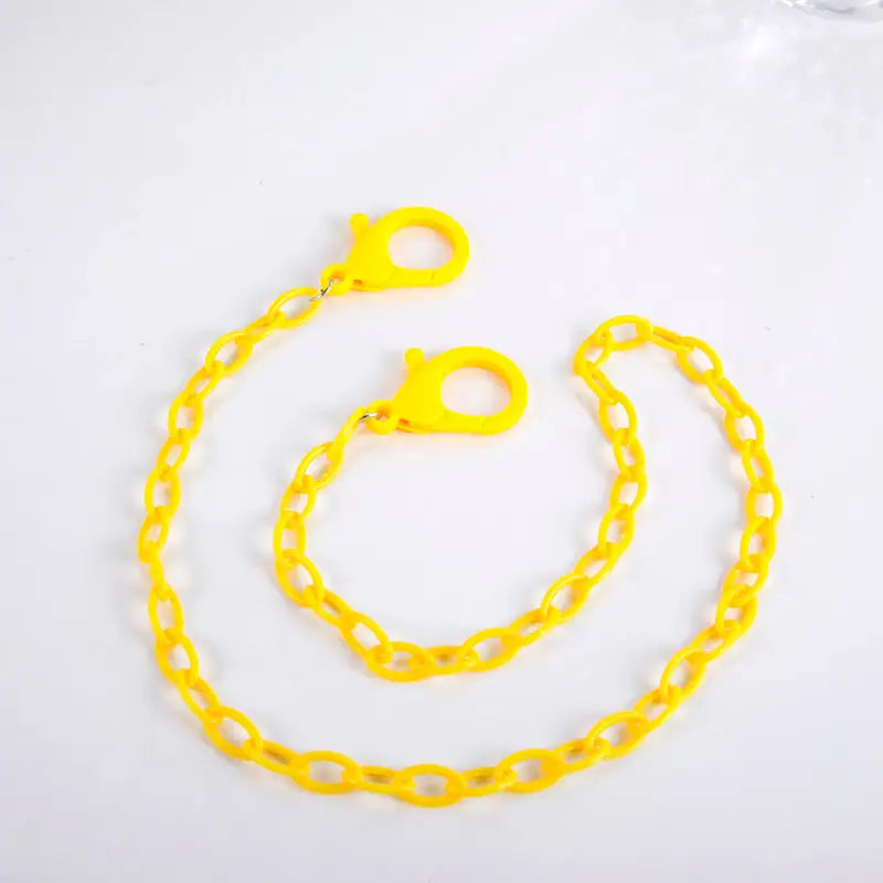 Collier pour masques jaune