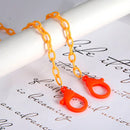 Orange Kunststoffmaskenhalterkette für Halskette für Masken