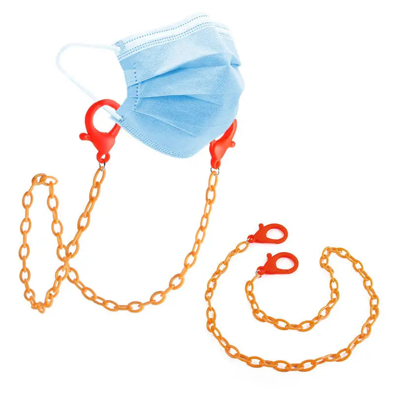 Collier pour masques orange
