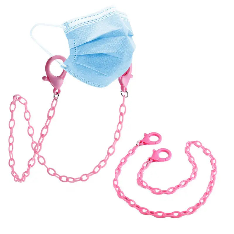 Halskette für Masken rosa
