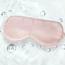Pink satin Schlafmaske für erholsamen Schlaf und Hautpflege Hyaluronic Acid Schlaf Maske