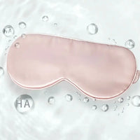 Pink satin Schlafmaske für erholsamen Schlaf und Hautpflege Hyaluronic Acid Schlaf Maske
