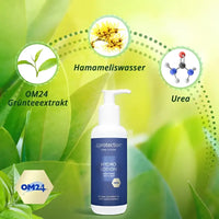 Weiße Lotionflasche mit Pump für Hydro Lotion auf Hautpflegeprodukt gezeigt