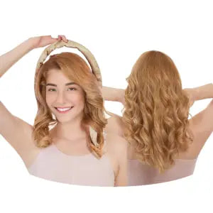 Ensemble de boucles en soie premium or