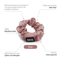 Seiden-Scrunchie Rosa