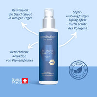 Blaue und silberne Hautpflegeflasche für Intensive Care Skin Produkt