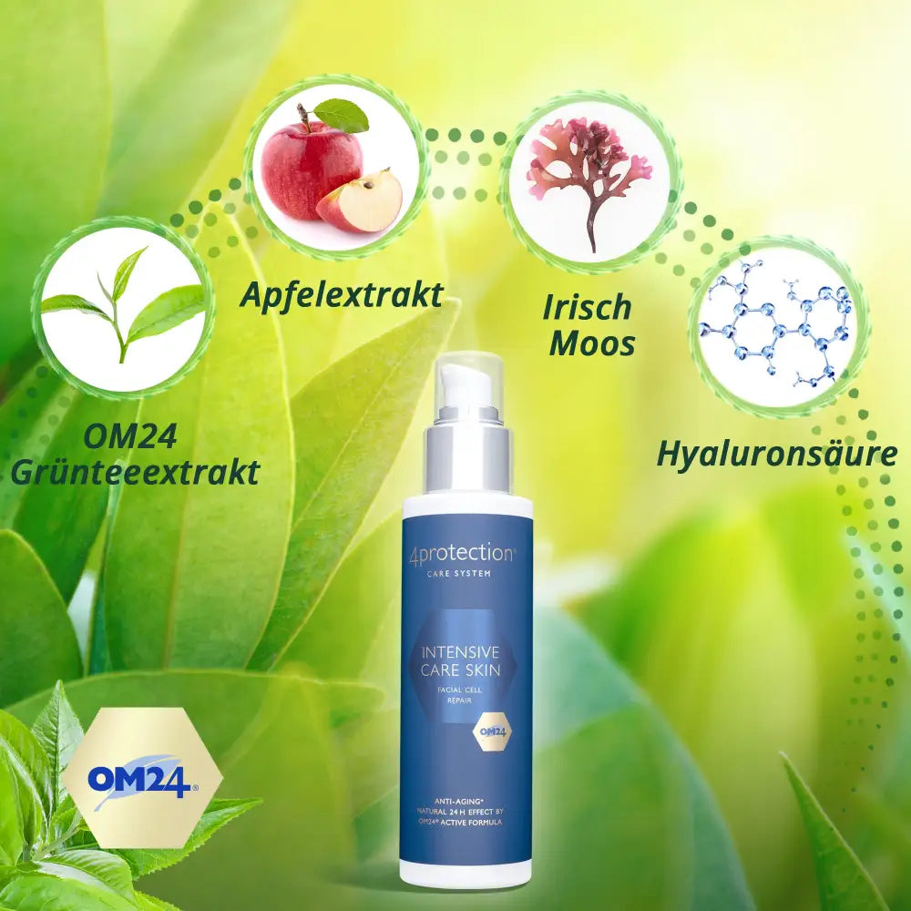 Blaue und silberne Hautpflegeflasche für Intensive Care Skin Produkt
