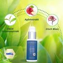 Blaue und silberne Augenserum Flasche für Intensive Care Visage
