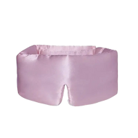 Pink Satin Schlafmaske Lila Breite Schlaf-Seidenmaske für angenehmen Schlaf