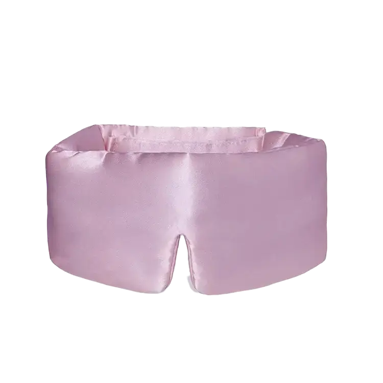 Pink Satin Schlafmaske Lila Breite Schlaf-Seidenmaske für angenehmen Schlaf