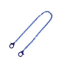 Blaues Metallkette mit Lobster-Verschlüssen für Maskenhalter dunkelblau