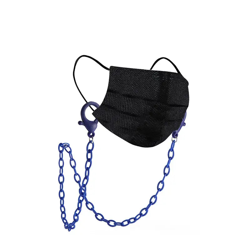 Porte-masque bleu foncé