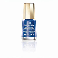Blaues Nagellackflasche mit goldener Kappe von Mini Color Mavala Nagellack