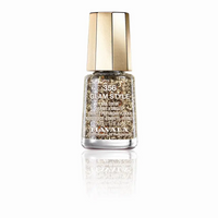 Gold Glitzer Nagellack in Mini Color Mavala Nagellack Flasche