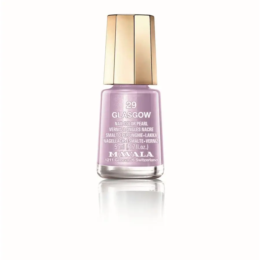 Lila Nagellack Mini Color Mavala mit goldfarbenem Deckel